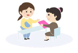 保育施設の採用パンフレットの利用シーン